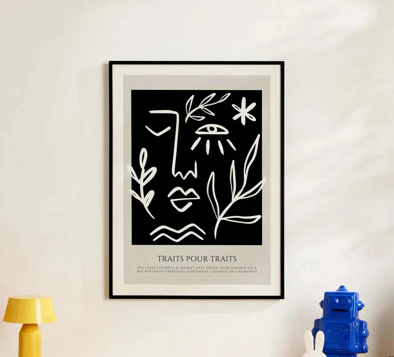 Schizzi di vita poster con telaio in legno da RS LAB STUDIO