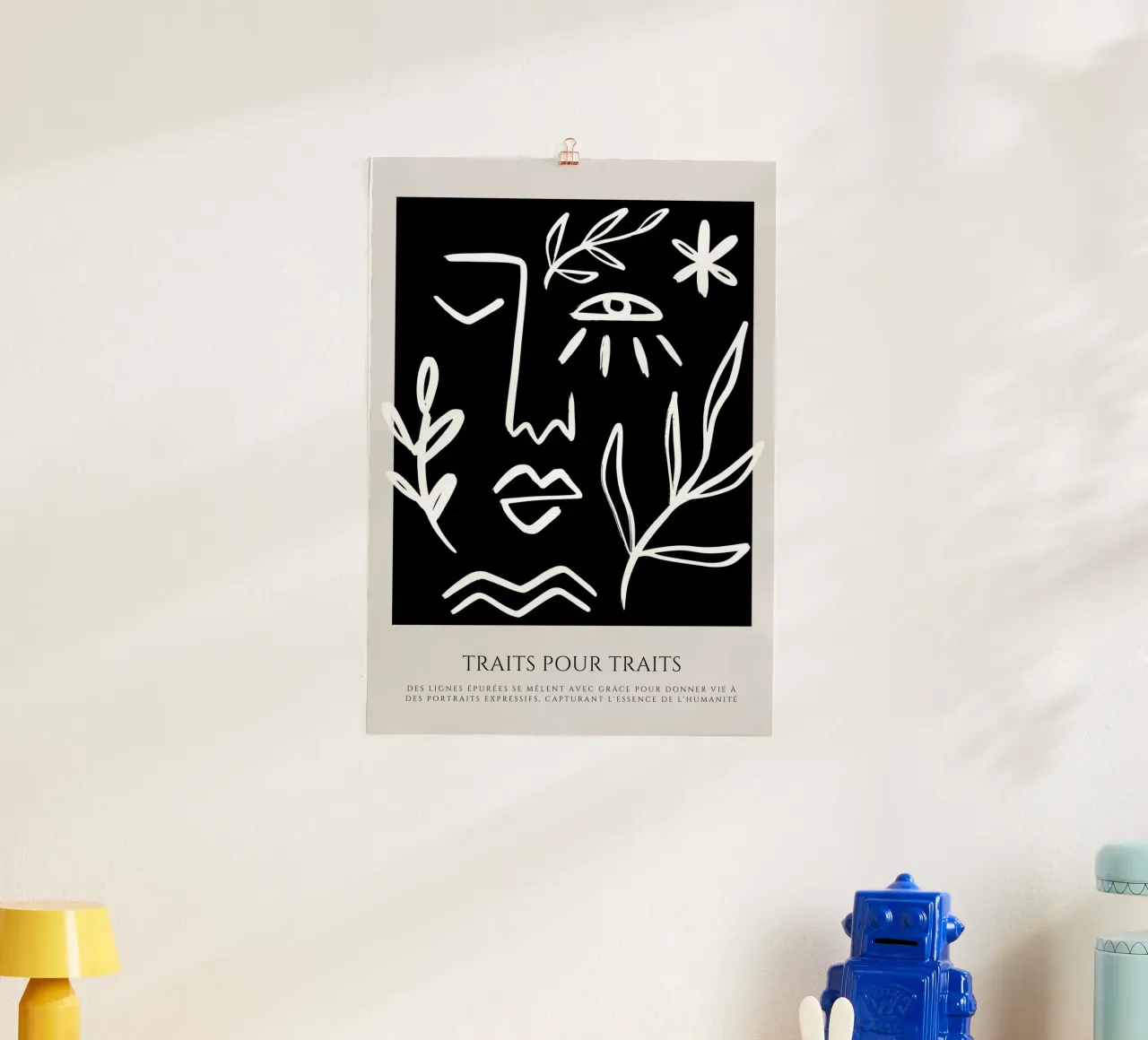 Schizzi di vita poster con telaio in legno da RS LAB STUDIO