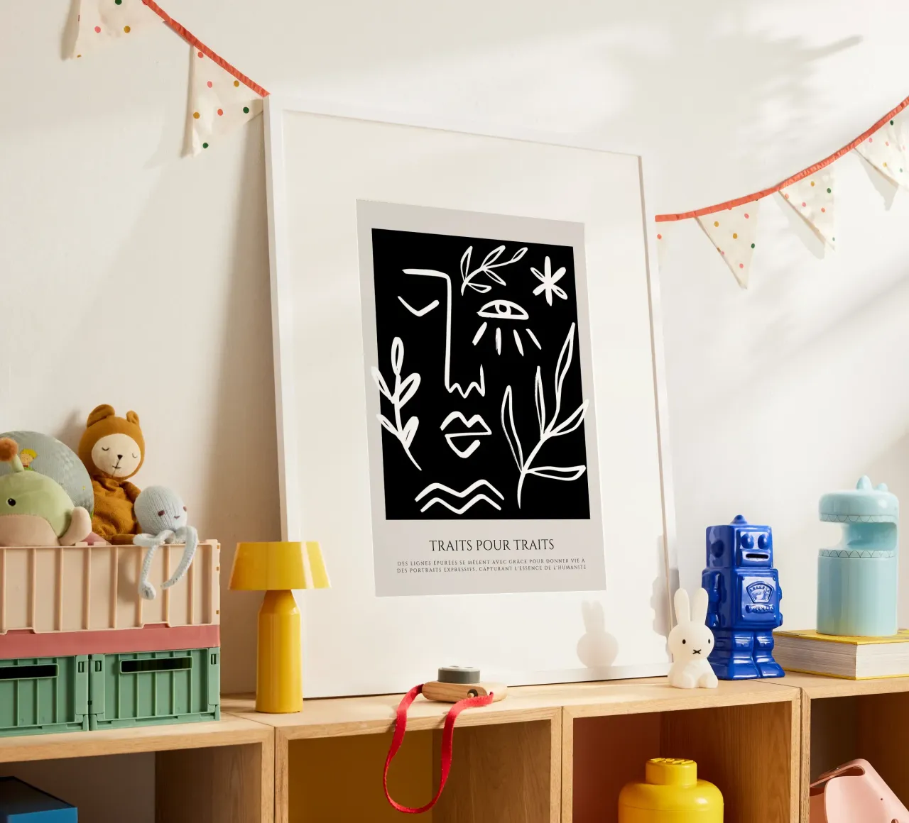Schizzi di vita poster con telaio in legno da RS LAB STUDIO