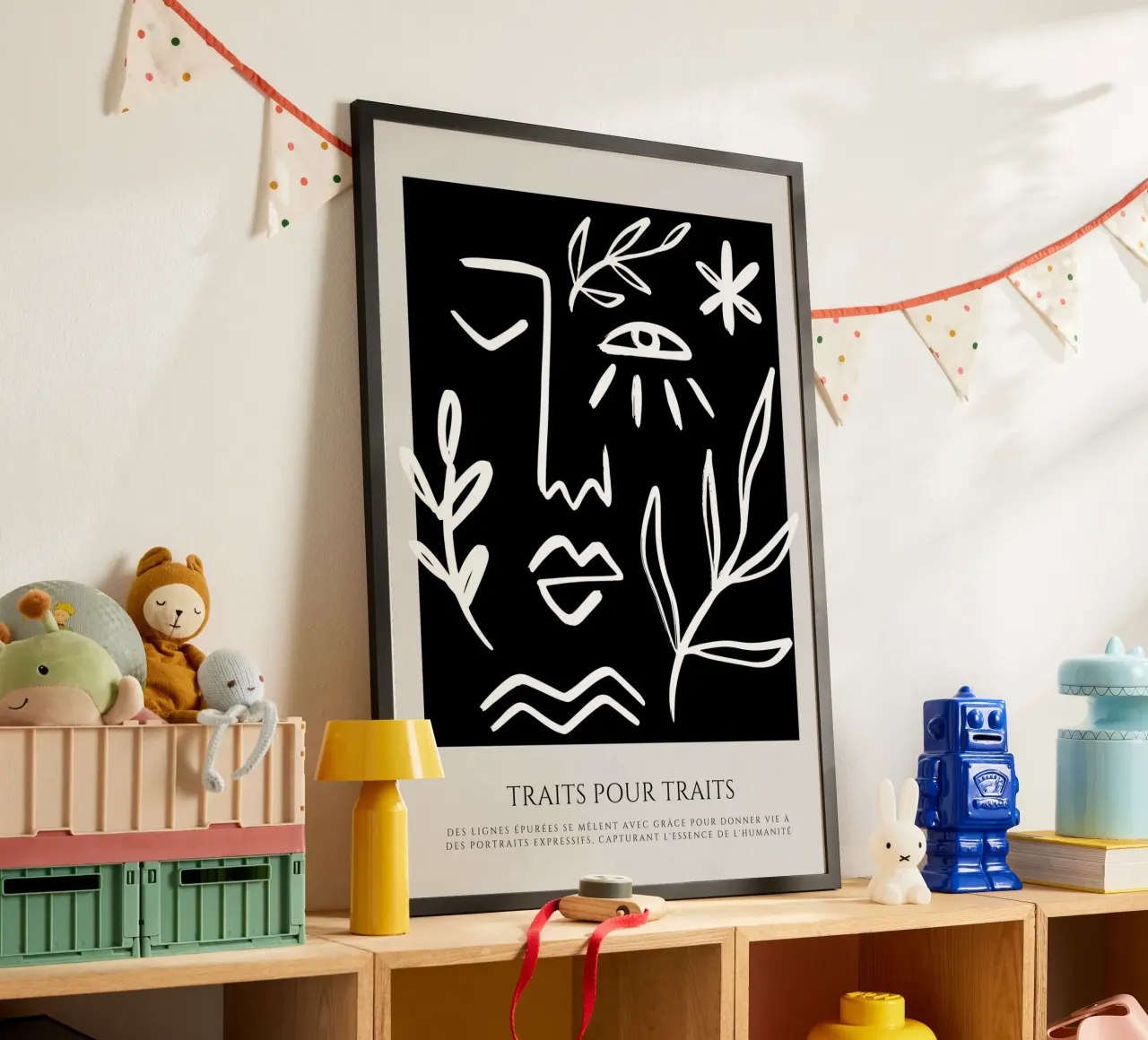 Schizzi di vita poster con telaio in legno da RS LAB STUDIO