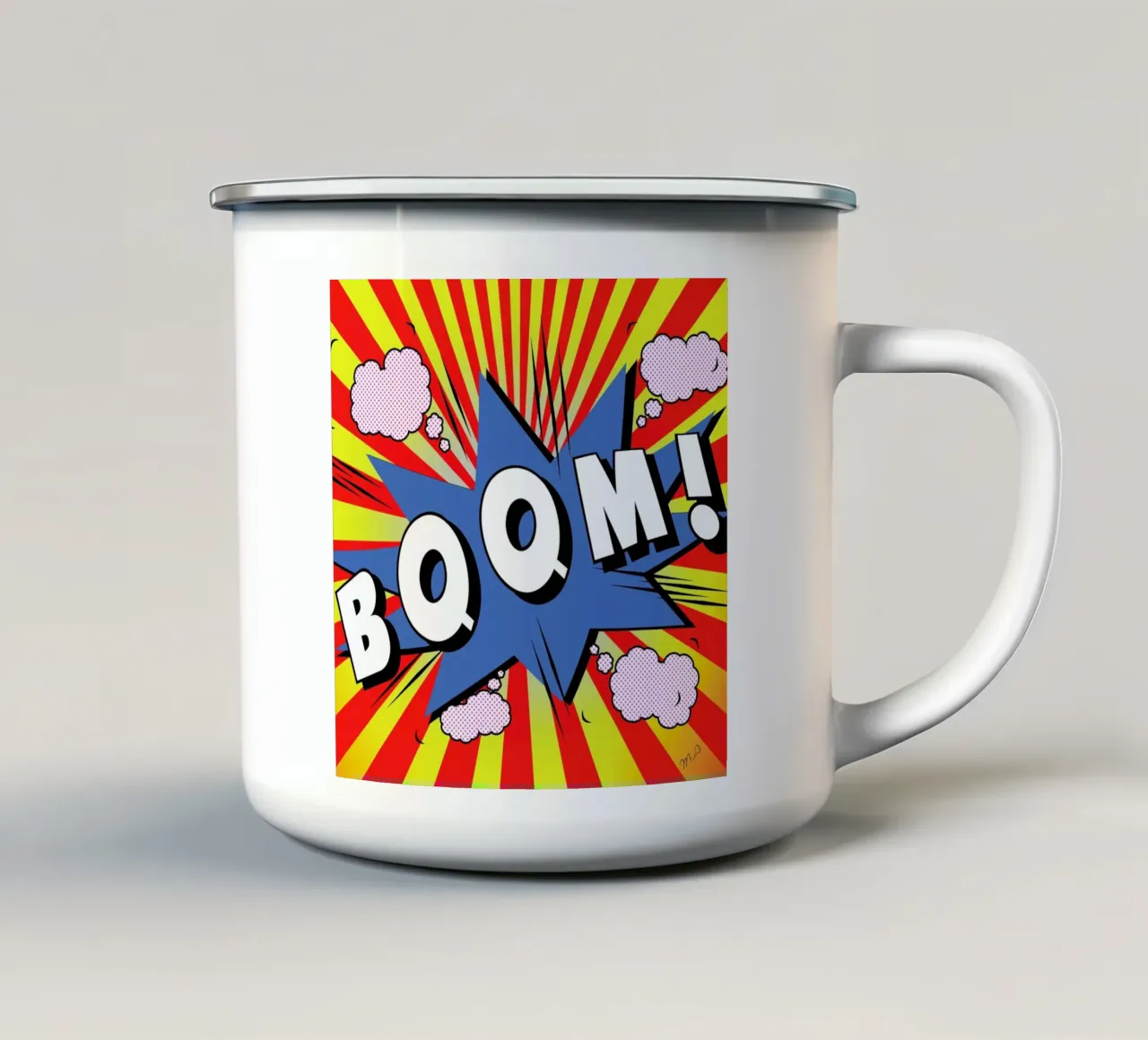 Boom! 5 tazza in smalto da Mark Ashkenazi