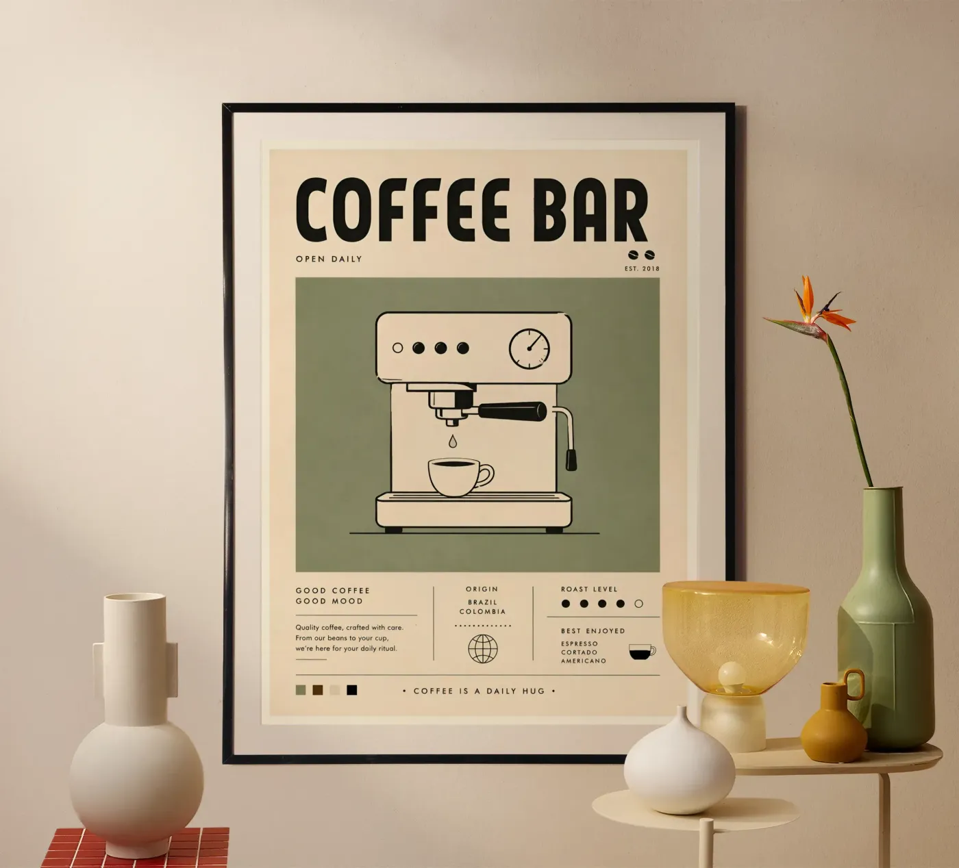 Coffee bar poster da Tabletime