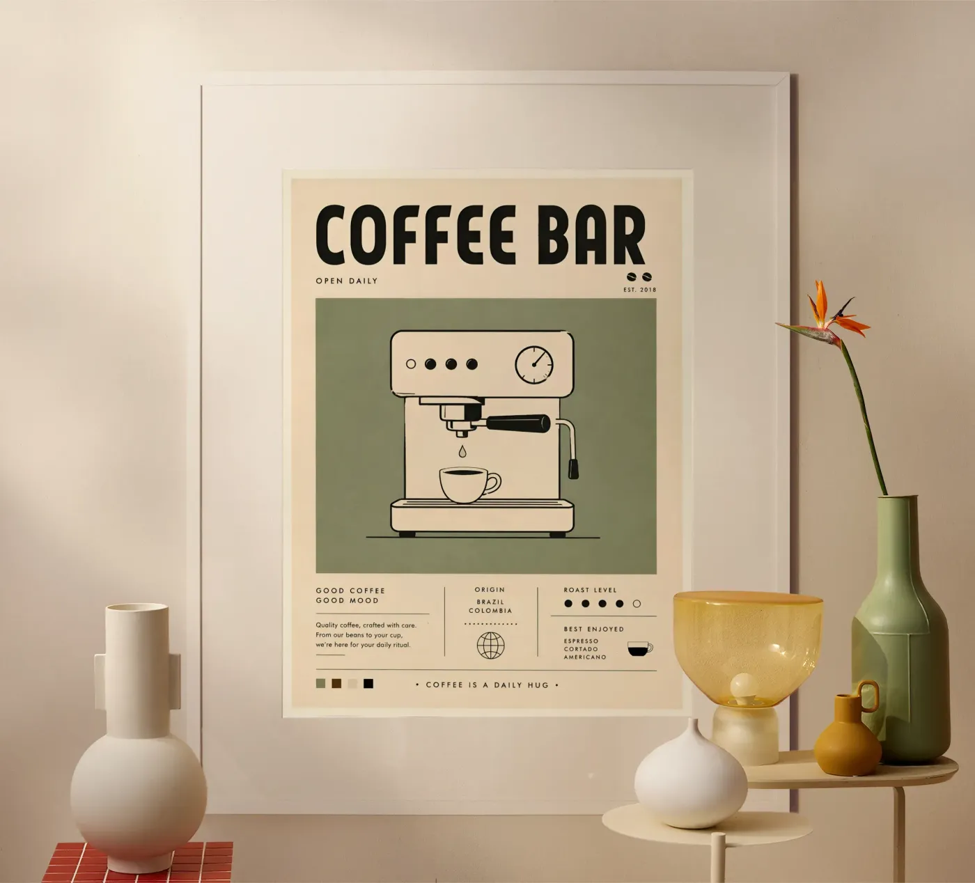 Coffee bar poster da Tabletime