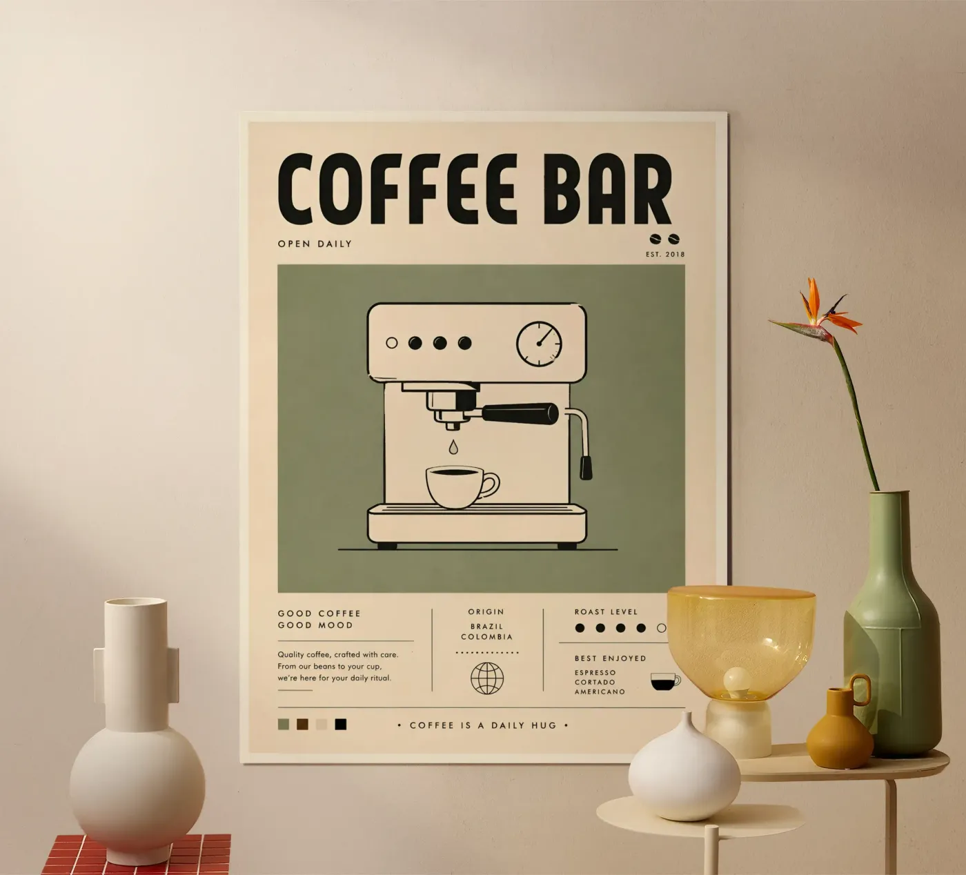 Coffee bar poster da Tabletime
