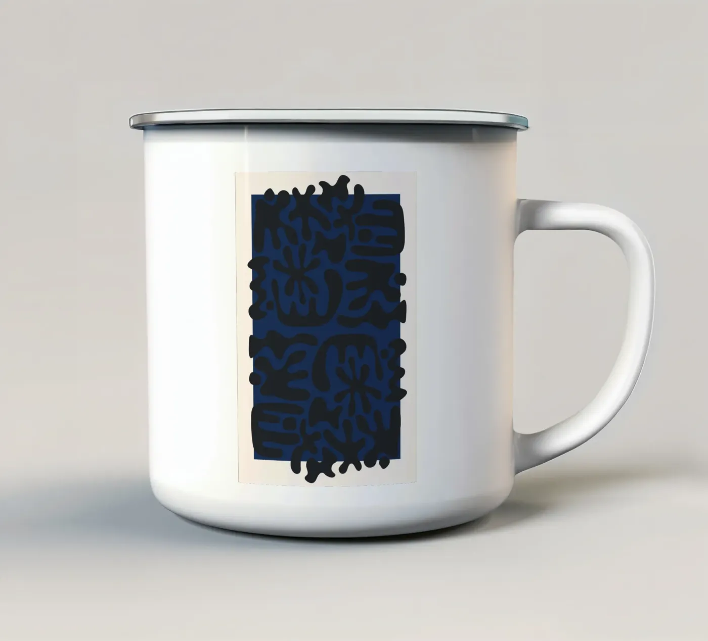 Infinite forms enamel mug by RS LAB STUDIO