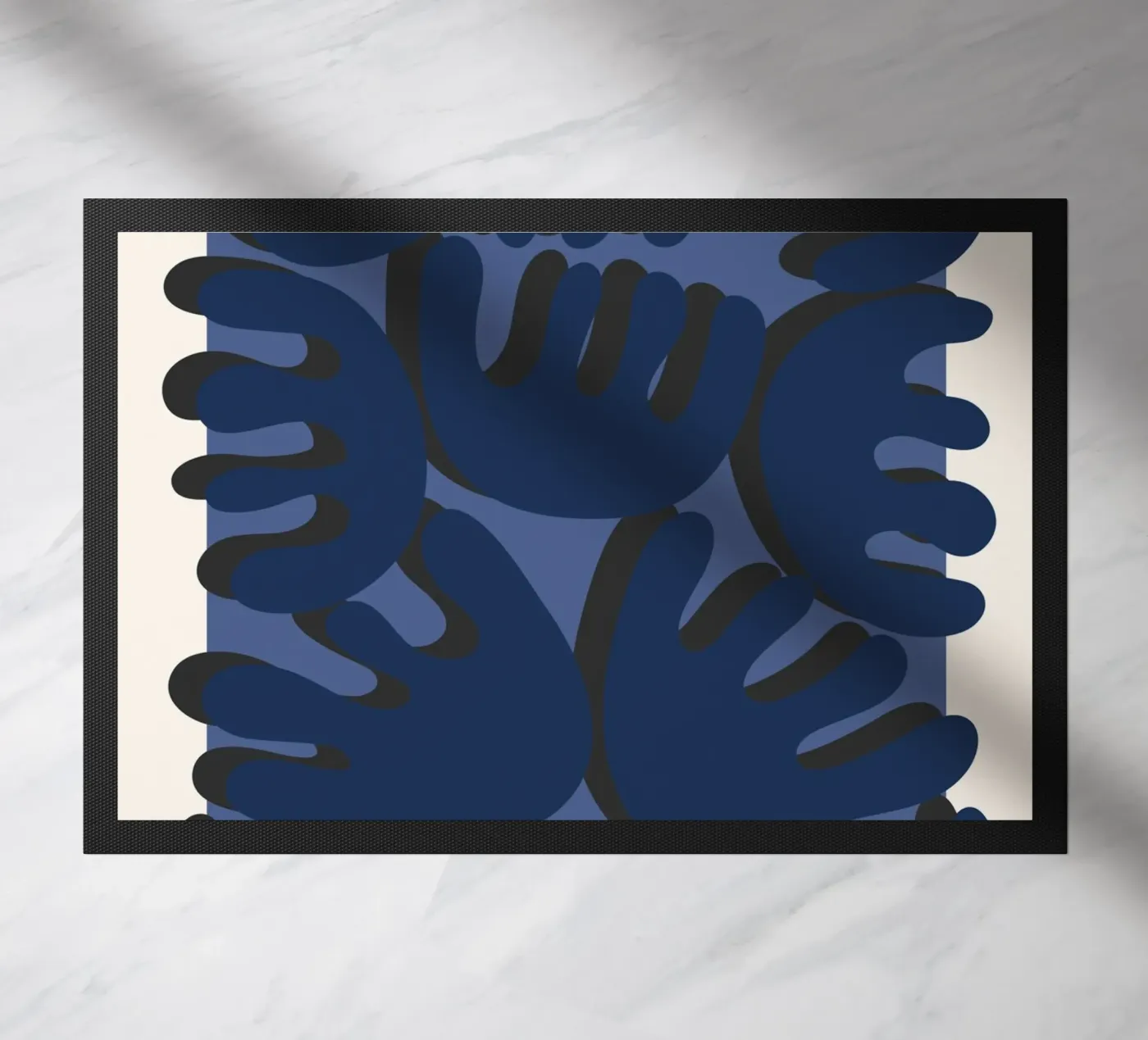 Rounded geometry doormat by RS LAB STUDIO