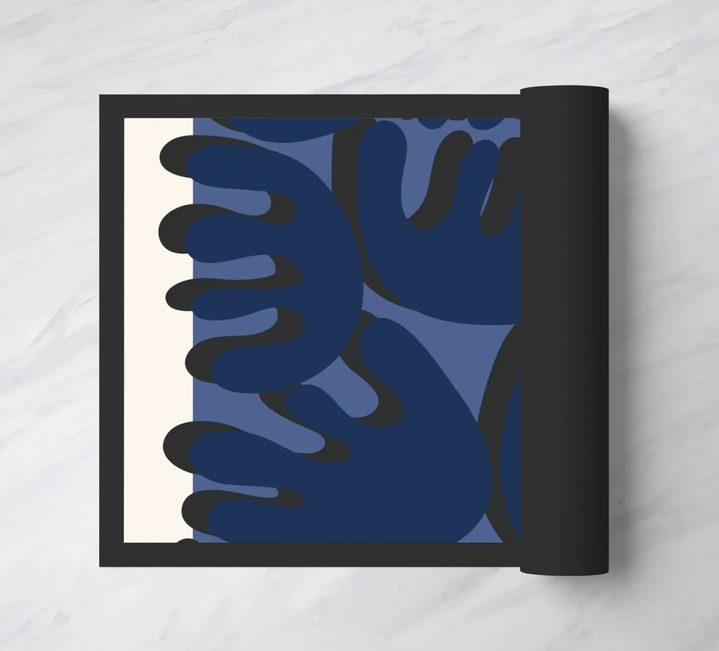 Rounded geometry doormat by RS LAB STUDIO