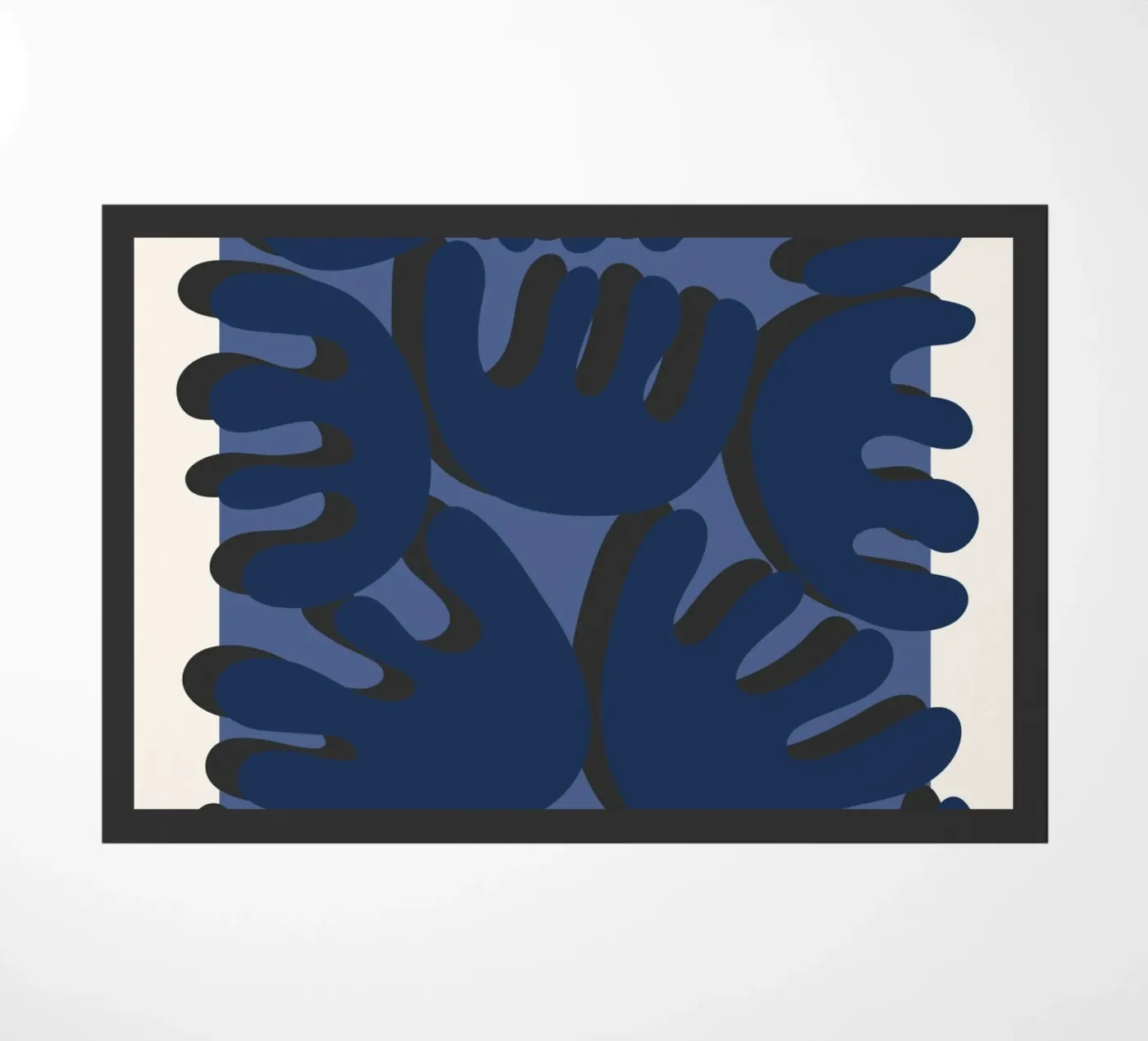 Rounded geometry doormat by RS LAB STUDIO