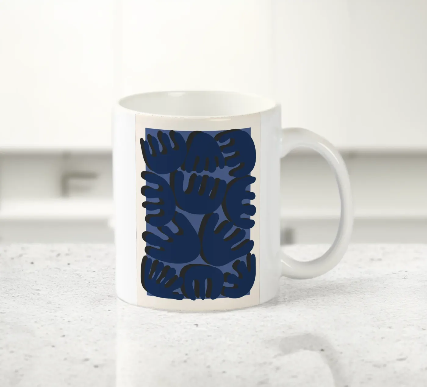 Rounded geometry ceramic mug by RS LAB STUDIO