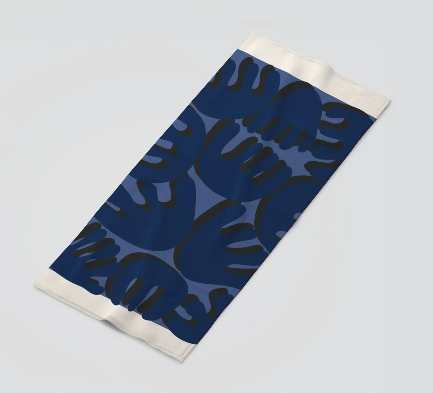 Rounded geometry strandhanddoek van RS LAB STUDIO