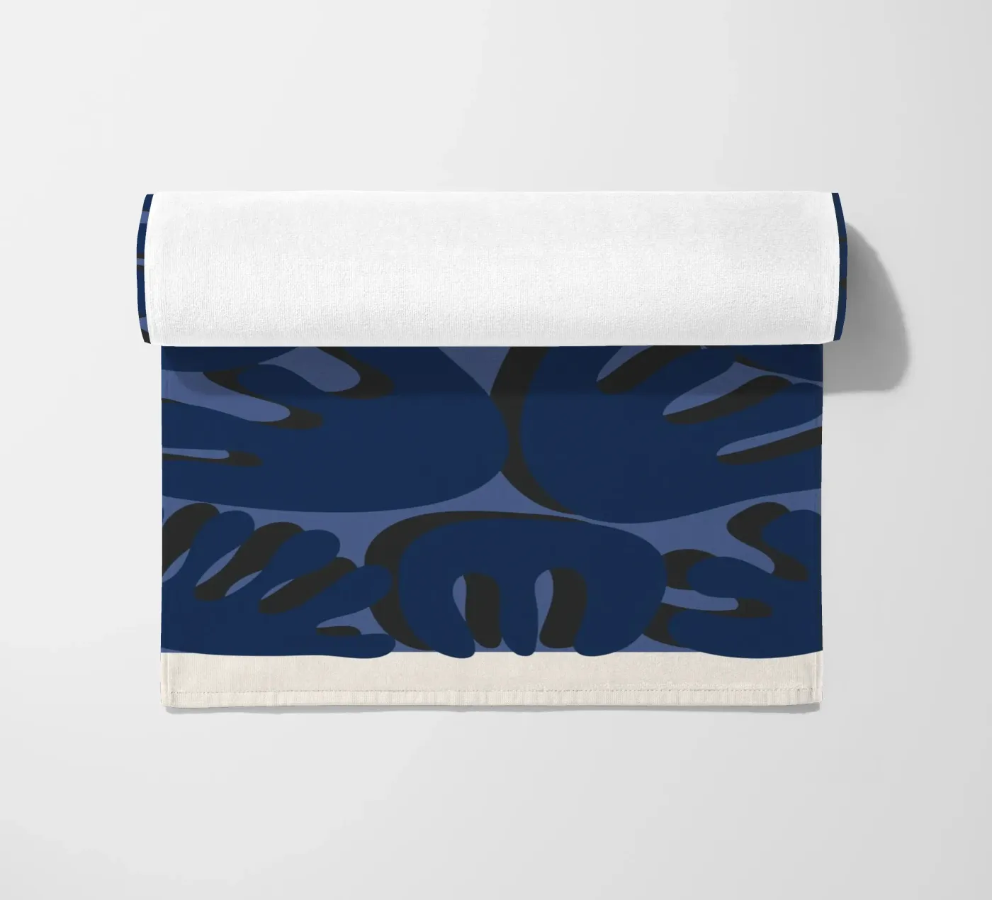 Rounded geometry strandhanddoek van RS LAB STUDIO