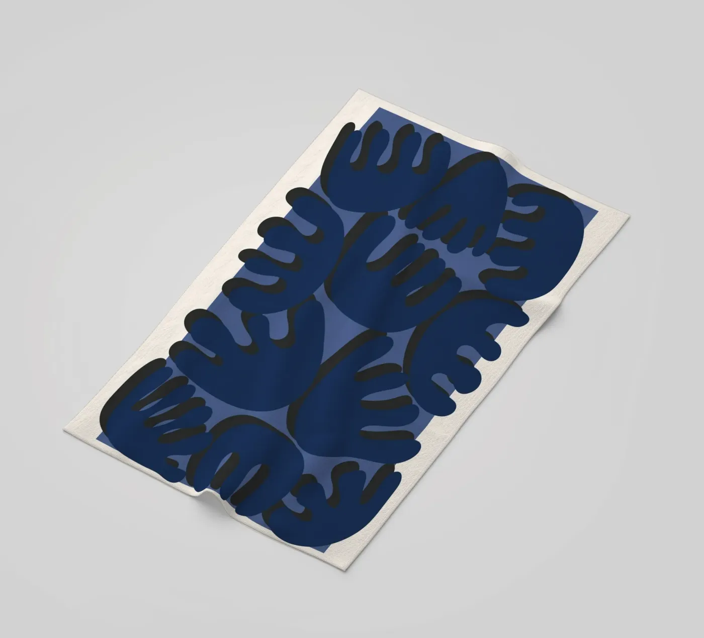 Rounded geometry strandhanddoek van RS LAB STUDIO