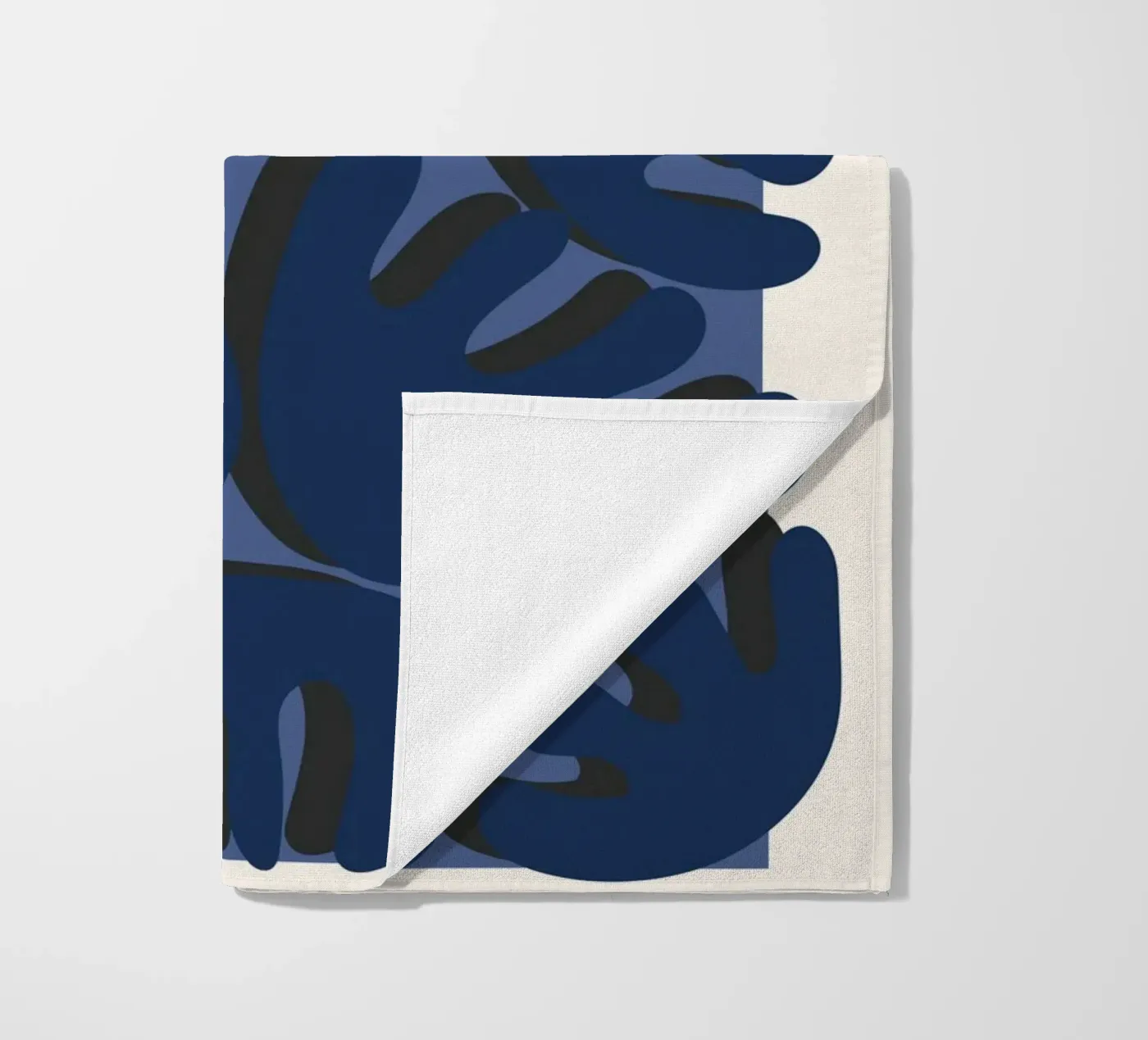 Rounded geometry strandhanddoek van RS LAB STUDIO