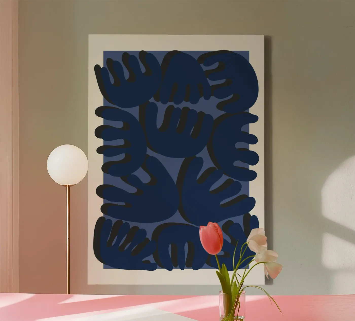 Rounded geometry Leinwand von RS LAB STUDIO