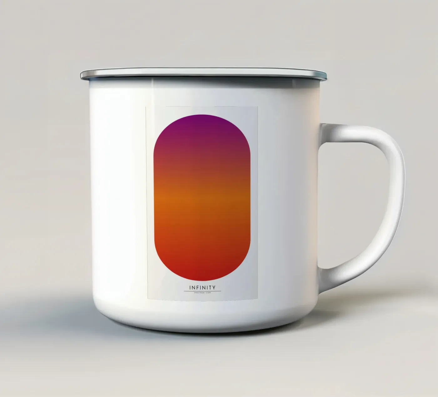 Infinity enamel mug by RS LAB STUDIO