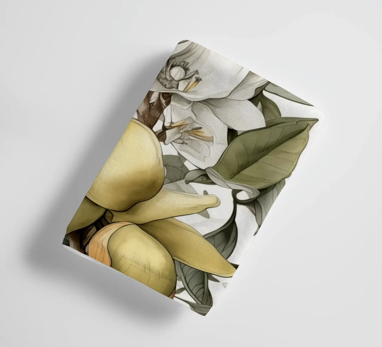 Zitronen Blumen Natur Kunst Handtuch von Justyna Jaszke JBJart
