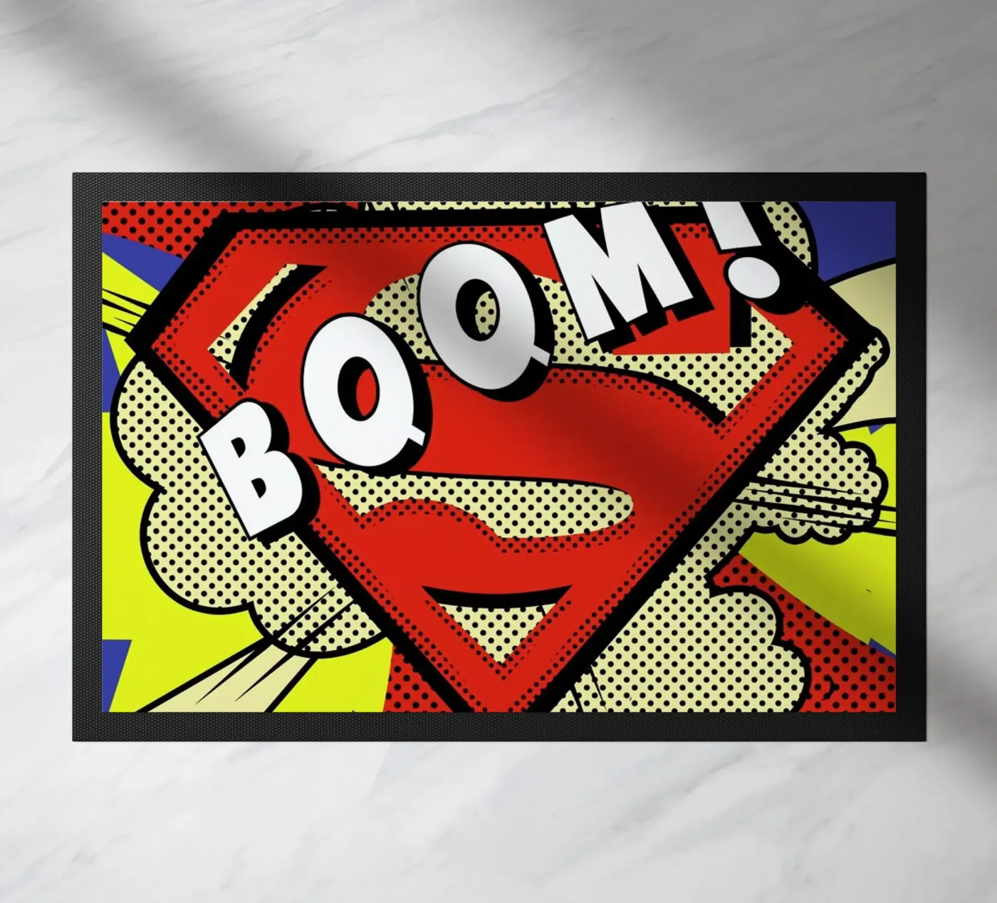 Boom! doormat by Mark Ashkenazi