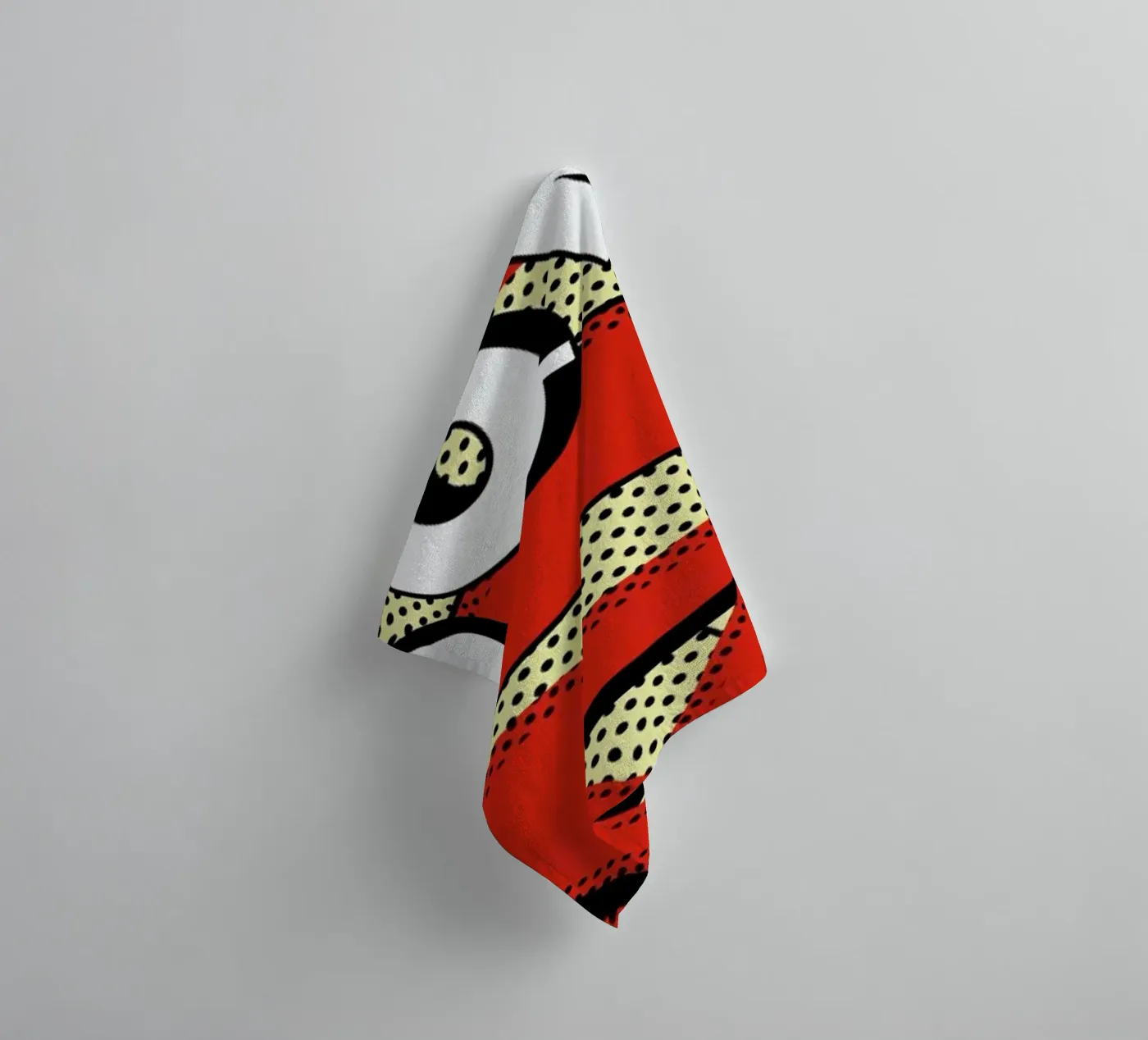 Boom! towel by Mark Ashkenazi