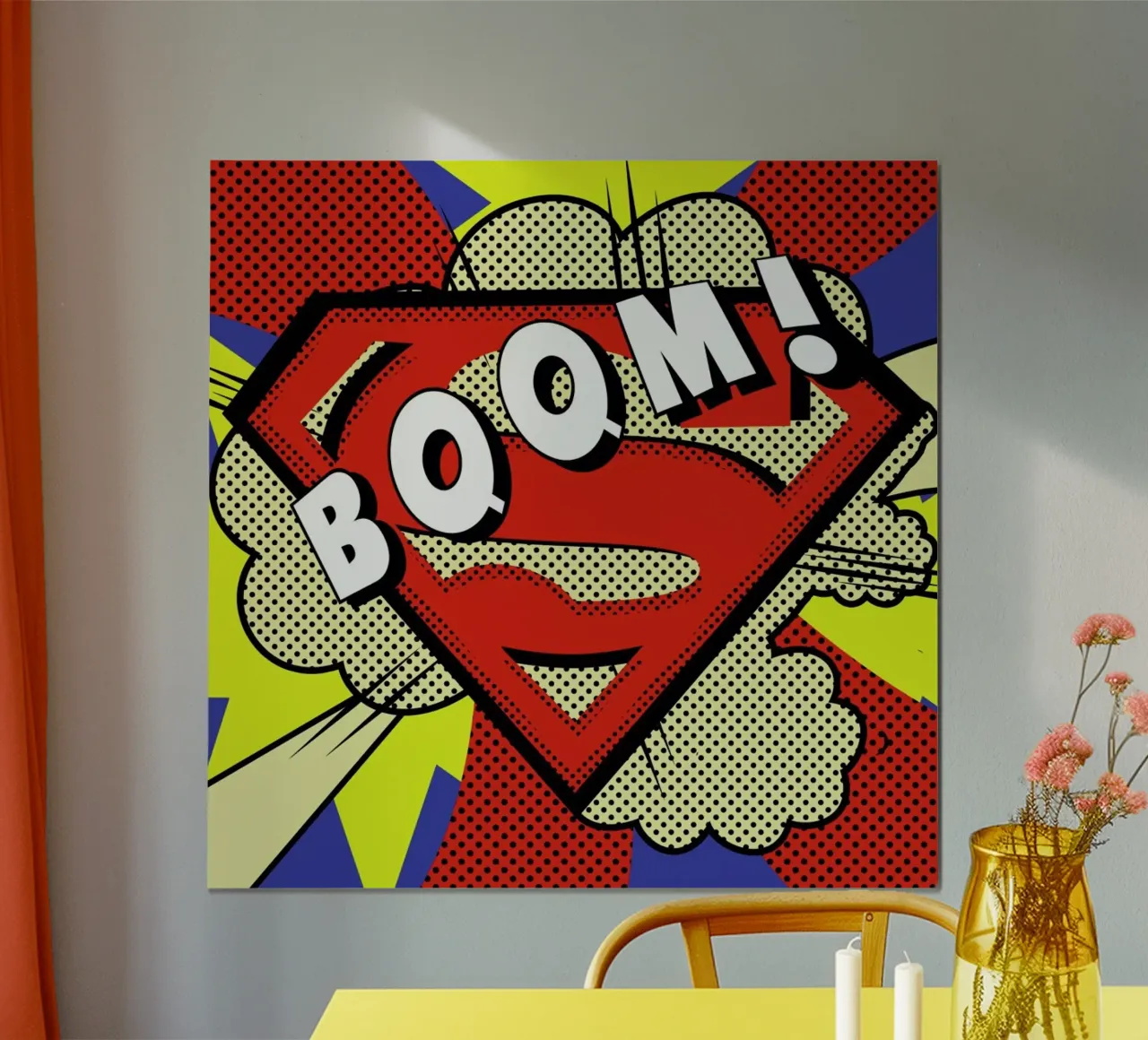 Boom! poster con telaio in legno da Mark Ashkenazi