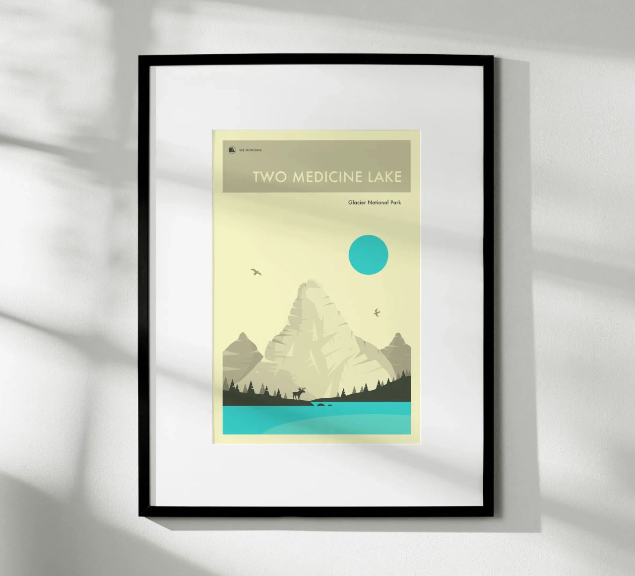 GLACIER NATIONAL PARK Poster von Jazzberry Blue
