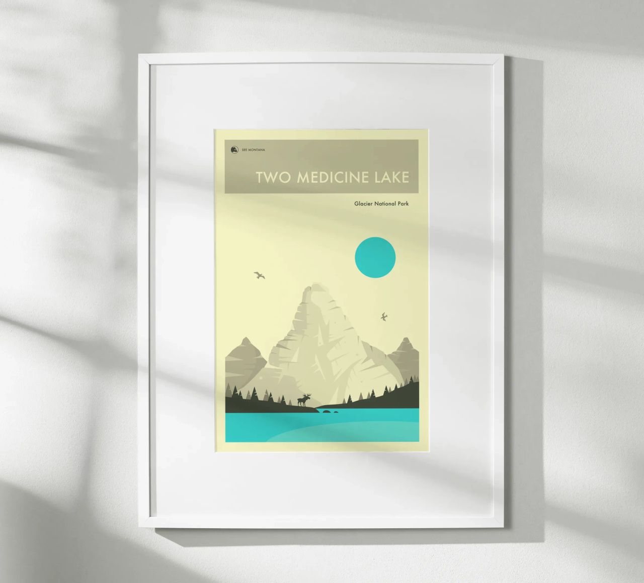 GLACIER NATIONAL PARK Poster von Jazzberry Blue