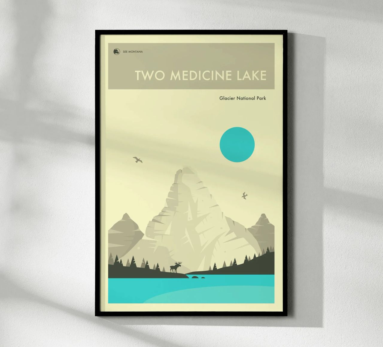 GLACIER NATIONAL PARK Poster von Jazzberry Blue