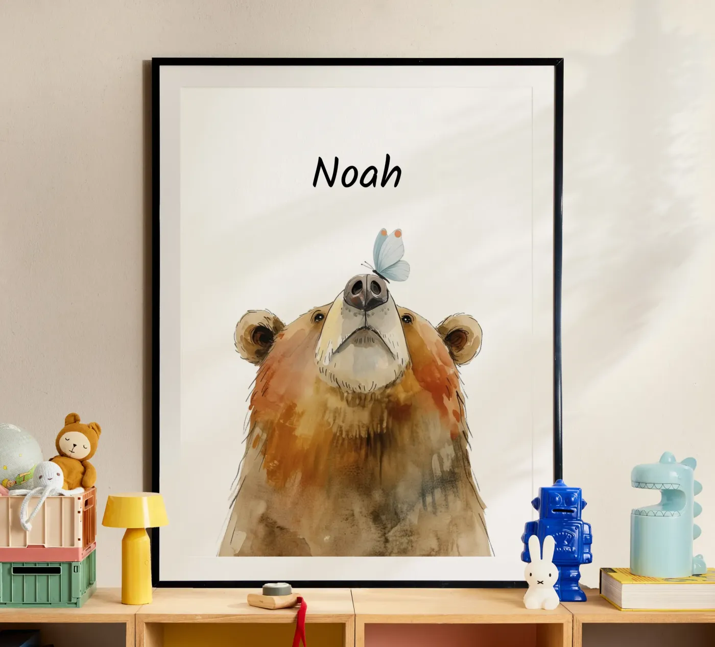 Orso con farfalla poster da Klitzeklein