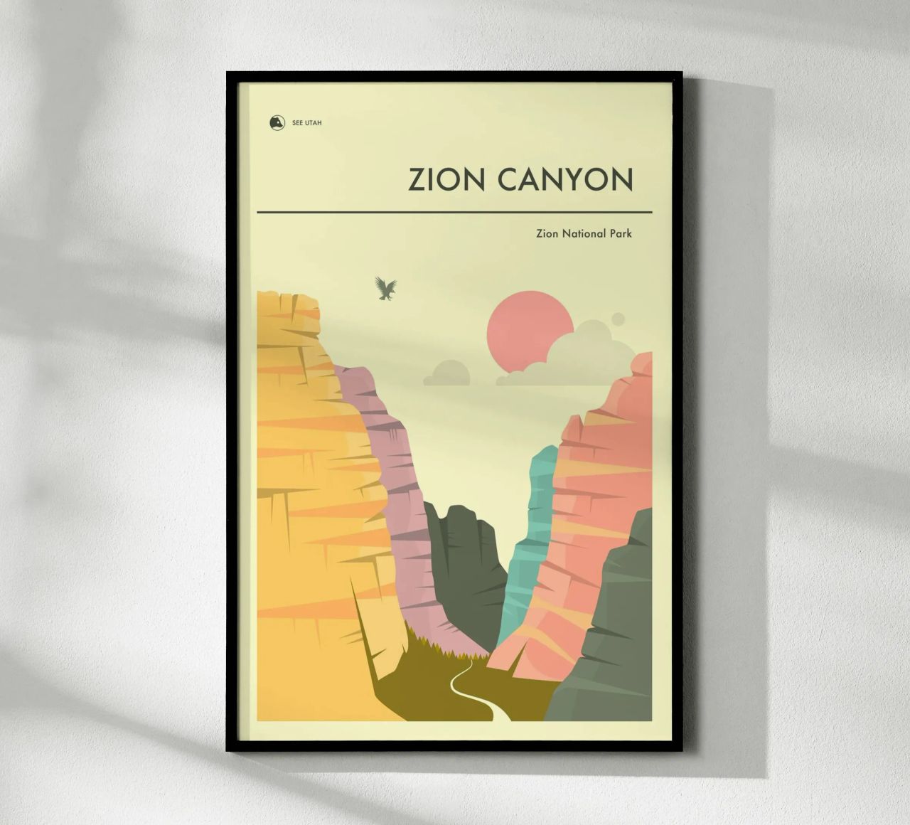 ZION NATIONAL PARK Poster von Jazzberry Blue