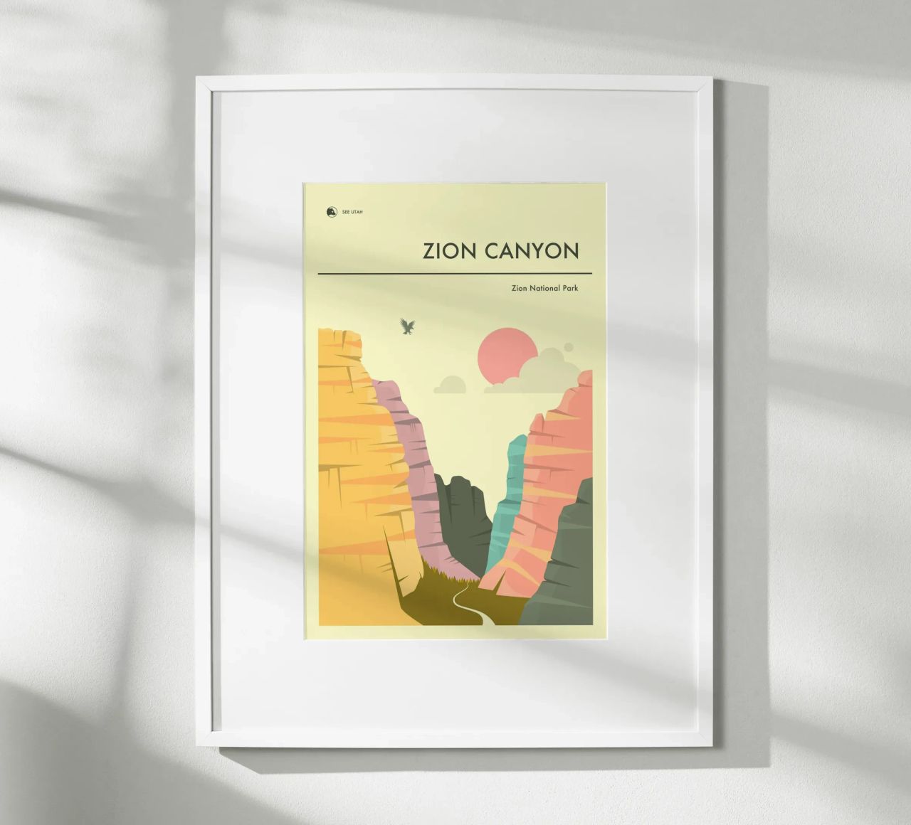 ZION NATIONAL PARK Poster von Jazzberry Blue