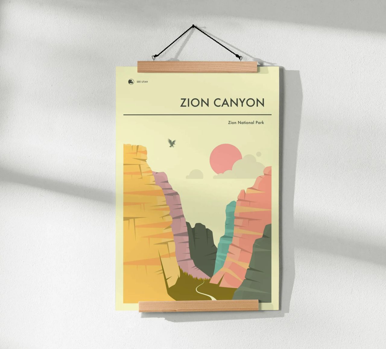 ZION NATIONAL PARK Poster von Jazzberry Blue