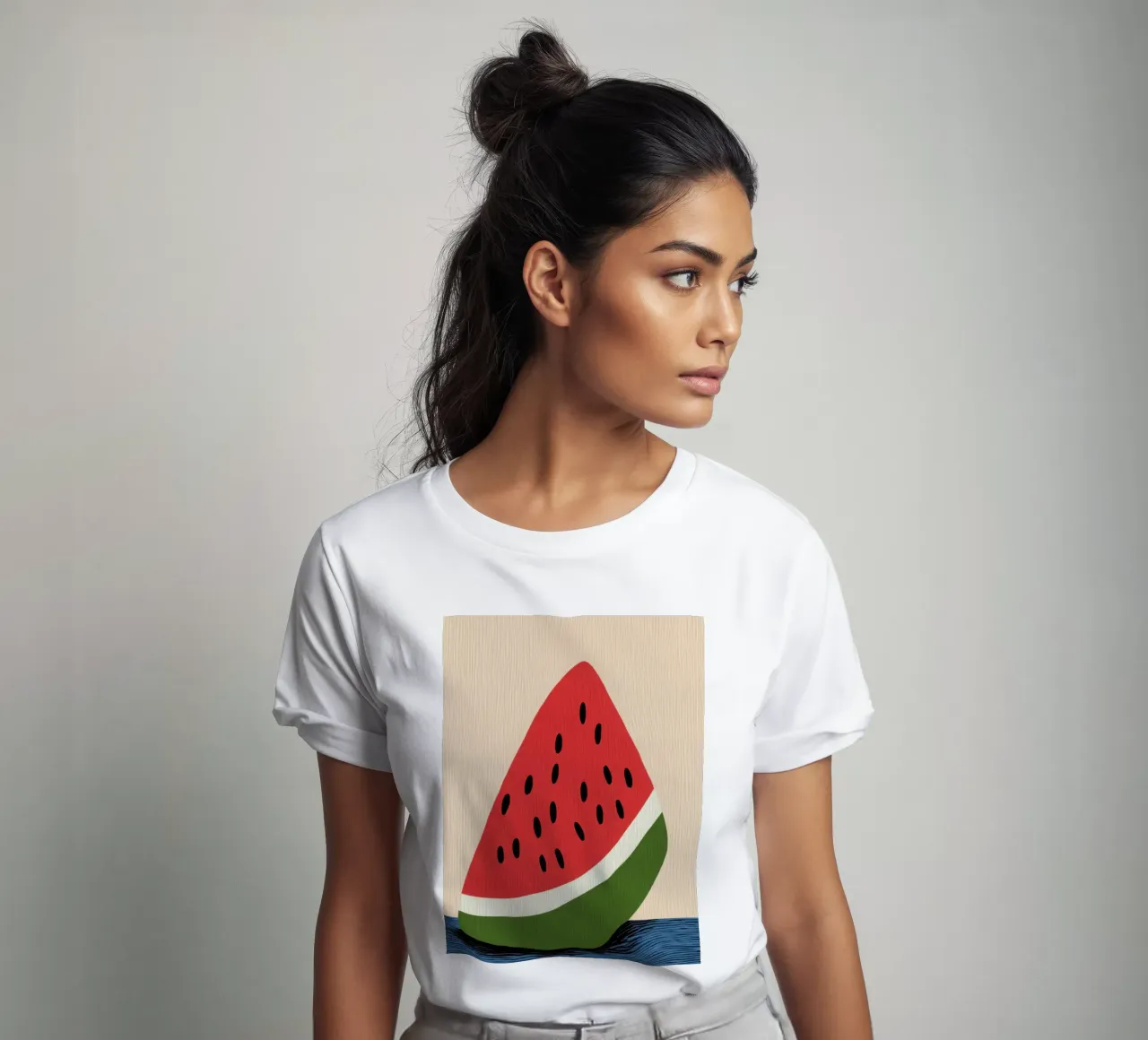 Fetta di anguria estiva t-shirt da Pop and Fruits - Affiches & posters