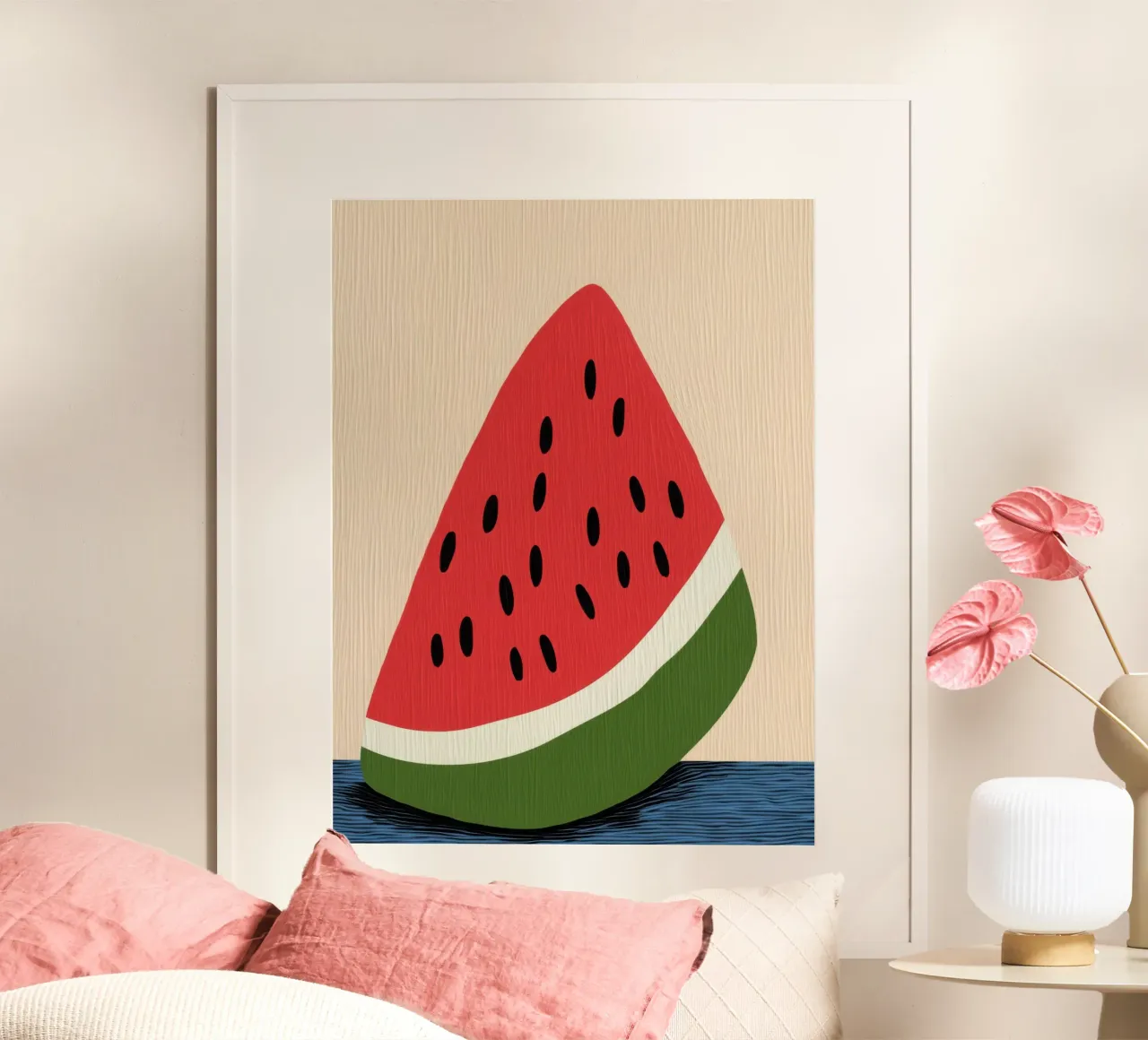 Summer Watermelon Slice poster by Pop and Fruits - Affiches & posters