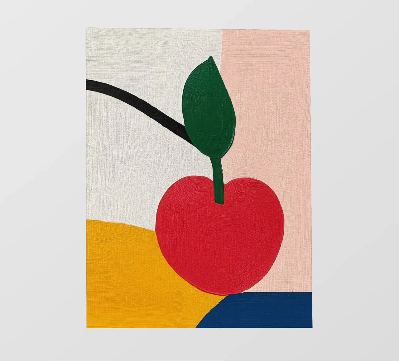 Ciliegia geometrica telo in pvc da Pop and Fruits - Affiches & posters