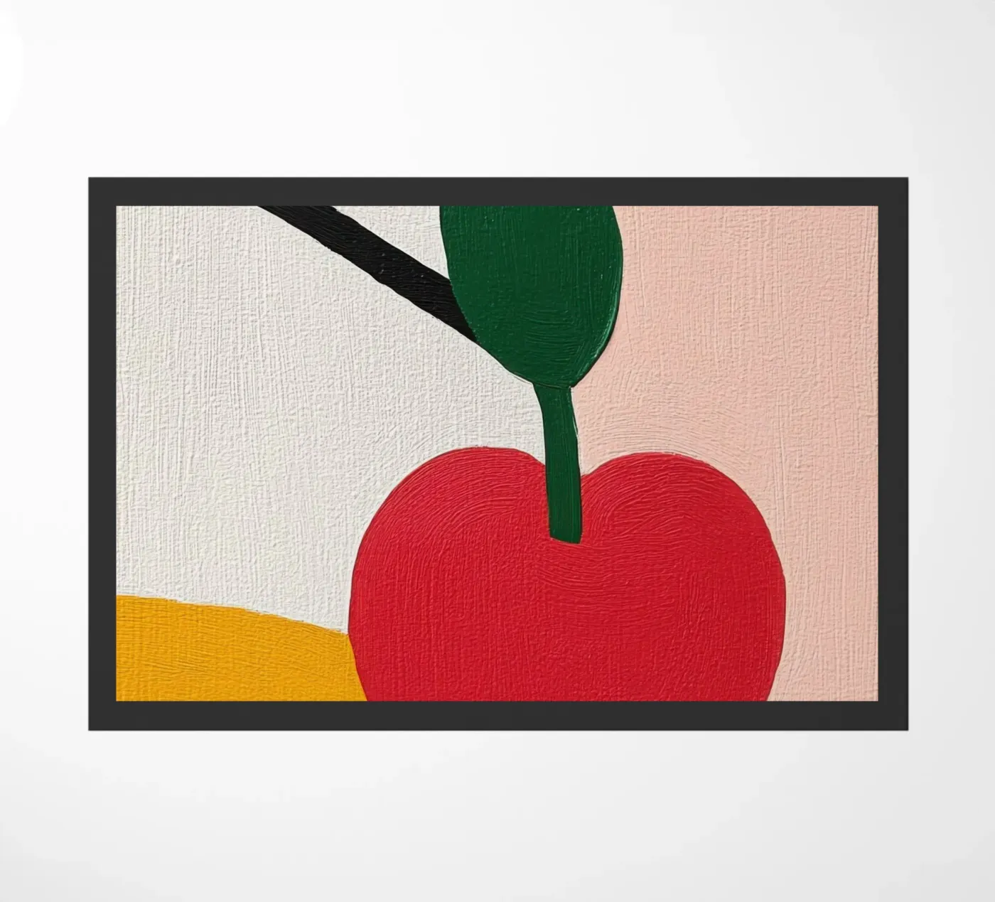 Geometrische kers deurmat van Pop and Fruits - Affiches & posters