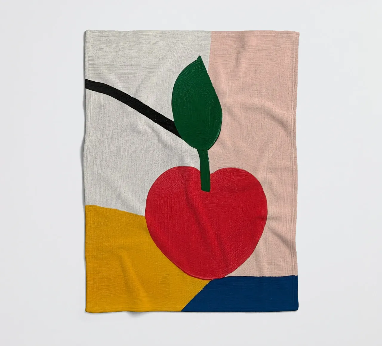 Kirsche Geometrisch Fleecedecke von Pop and Fruits - Affiches & posters