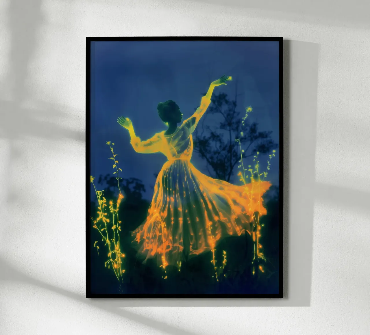 Dance into June | Poesía mística de exposición múltiple poster con marco de plástico de Autofocus