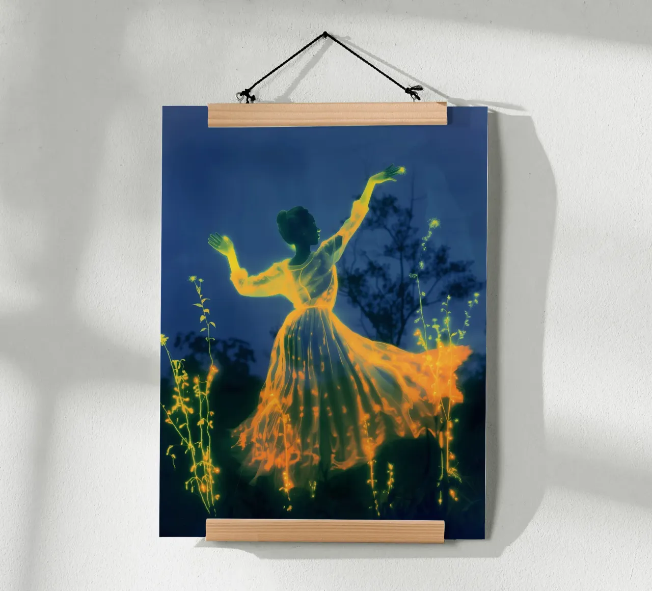 Dance into June | Poesía mística de exposición múltiple poster con marco de plástico de Autofocus