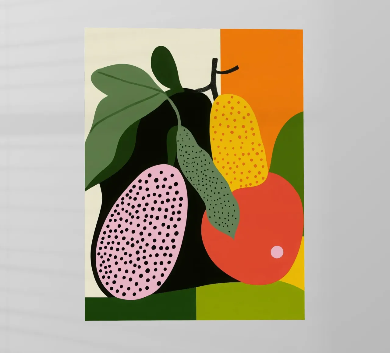 Fruitige samenstelling backlit folie van Pop and Fruits - Affiches & posters