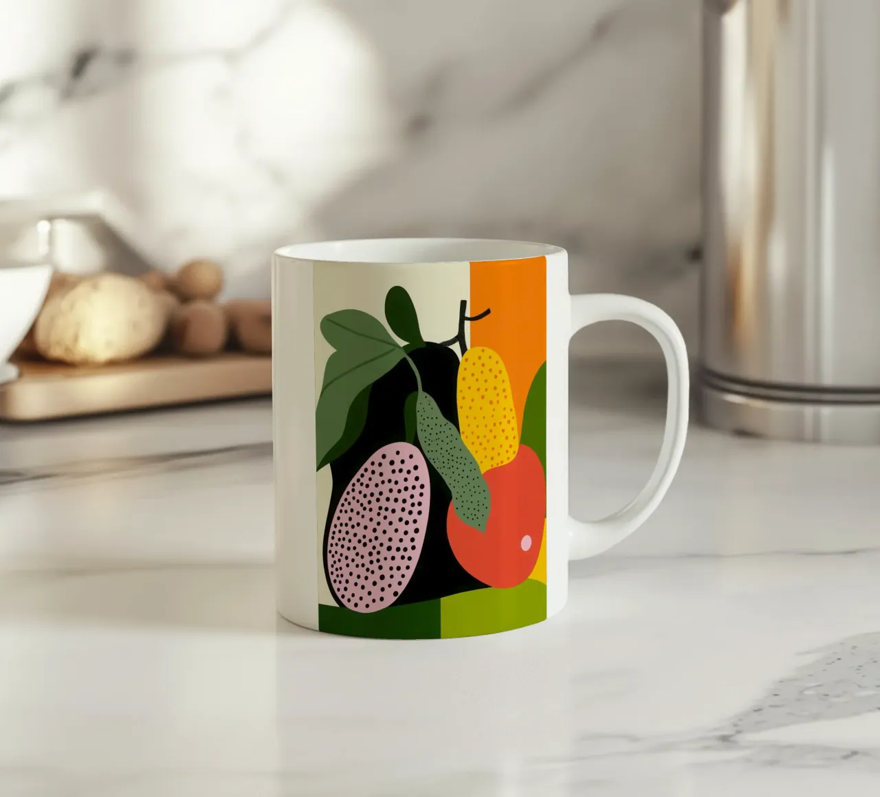 Fruity composition ceramic mug by Pop and Fruits - Affiches & posters