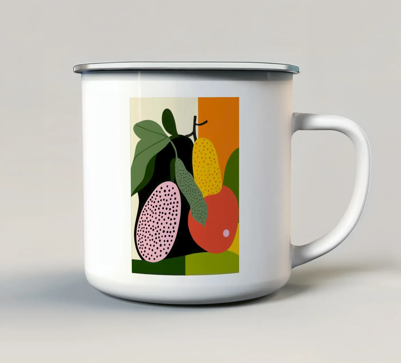 Fruity composition enamel mug by Pop and Fruits - Affiches & posters