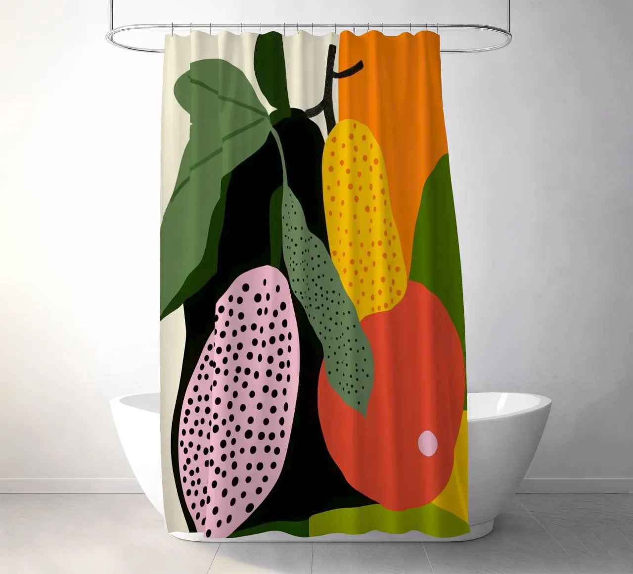 Fruity composition Duschvorhang von Pop and Fruits - Affiches & posters