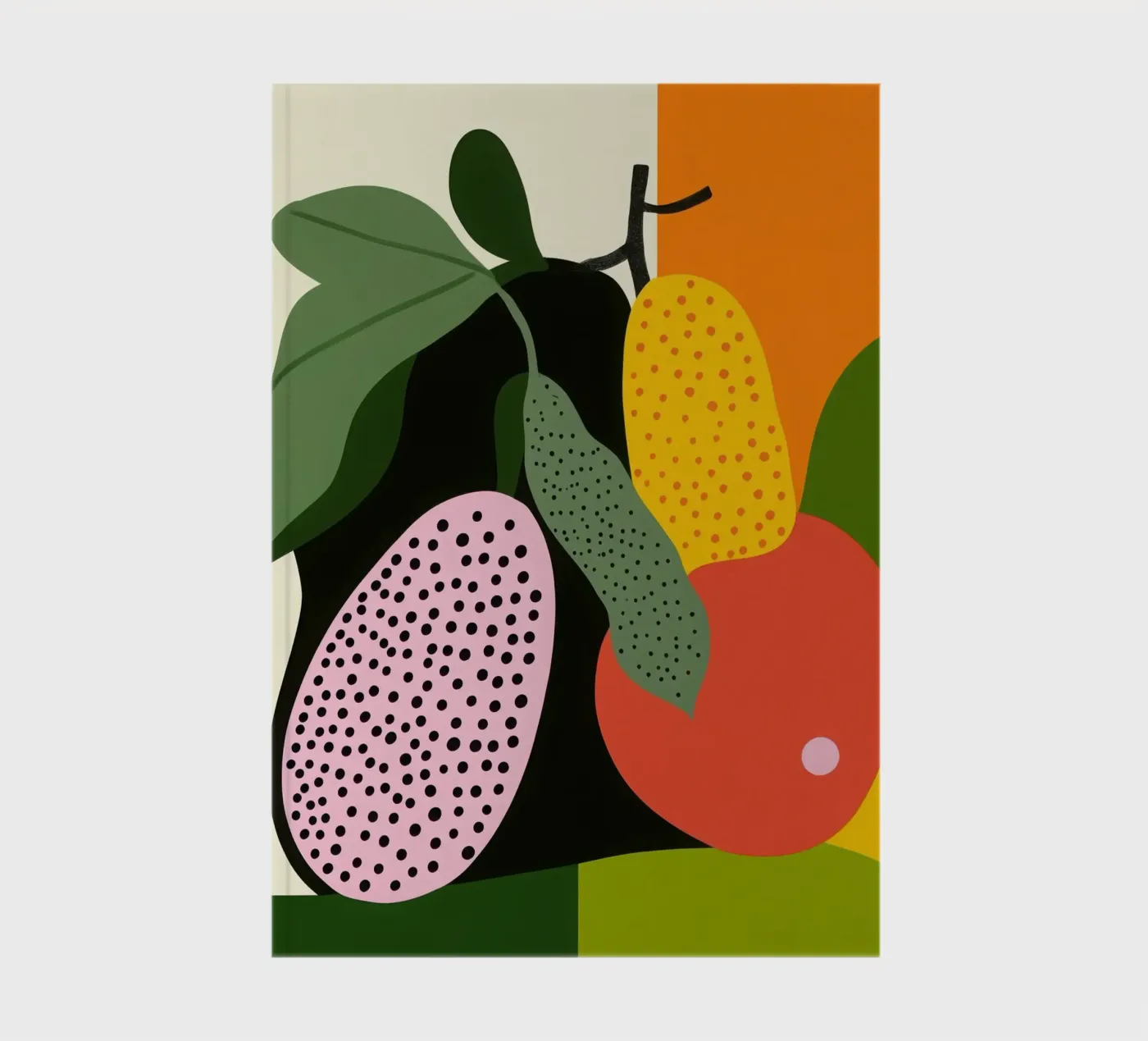 Fruitige samenstelling notitieboek van Pop and Fruits - Affiches & posters