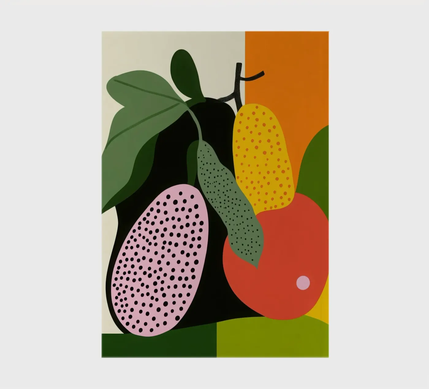 Fruitige samenstelling notitieboek van Pop and Fruits - Affiches & posters