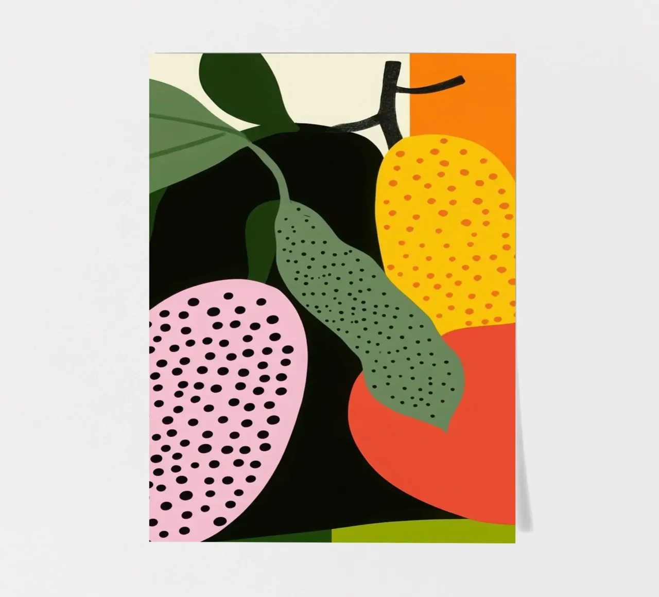 Fruity composition sticker sheet by Pop and Fruits - Affiches & posters