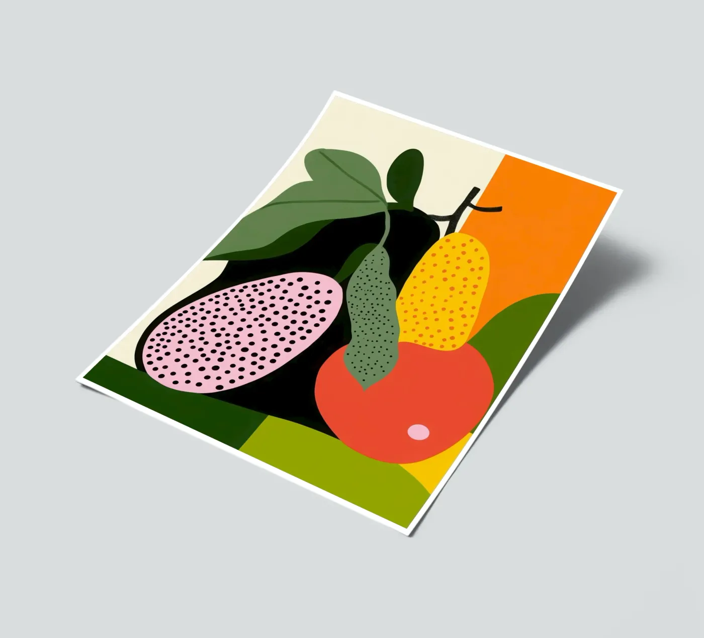 Fruitige samenstelling stickervel van Pop and Fruits - Affiches & posters