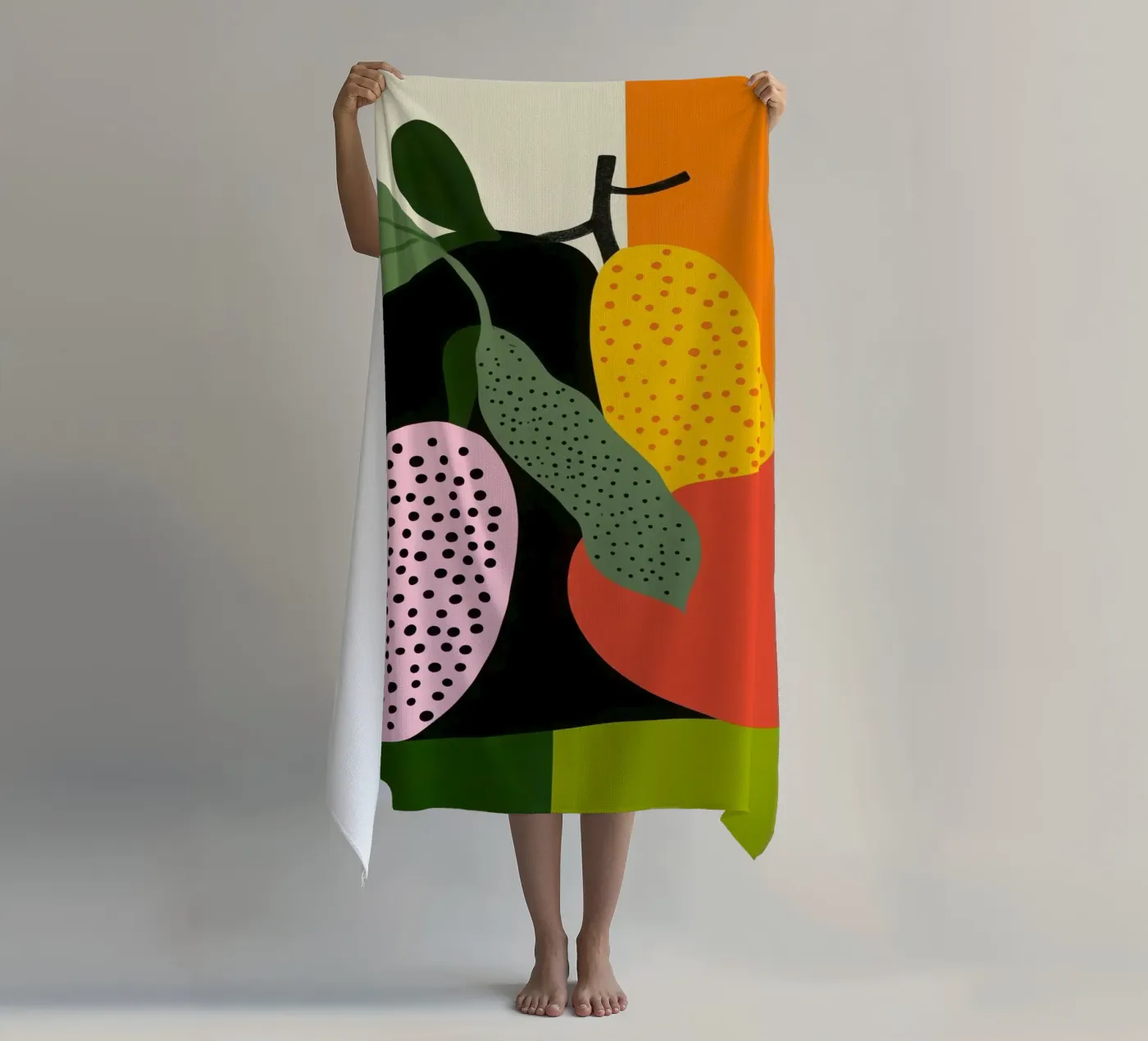 Fruchtige Zusammensetzung Strandtuch von Pop and Fruits - Affiches & posters