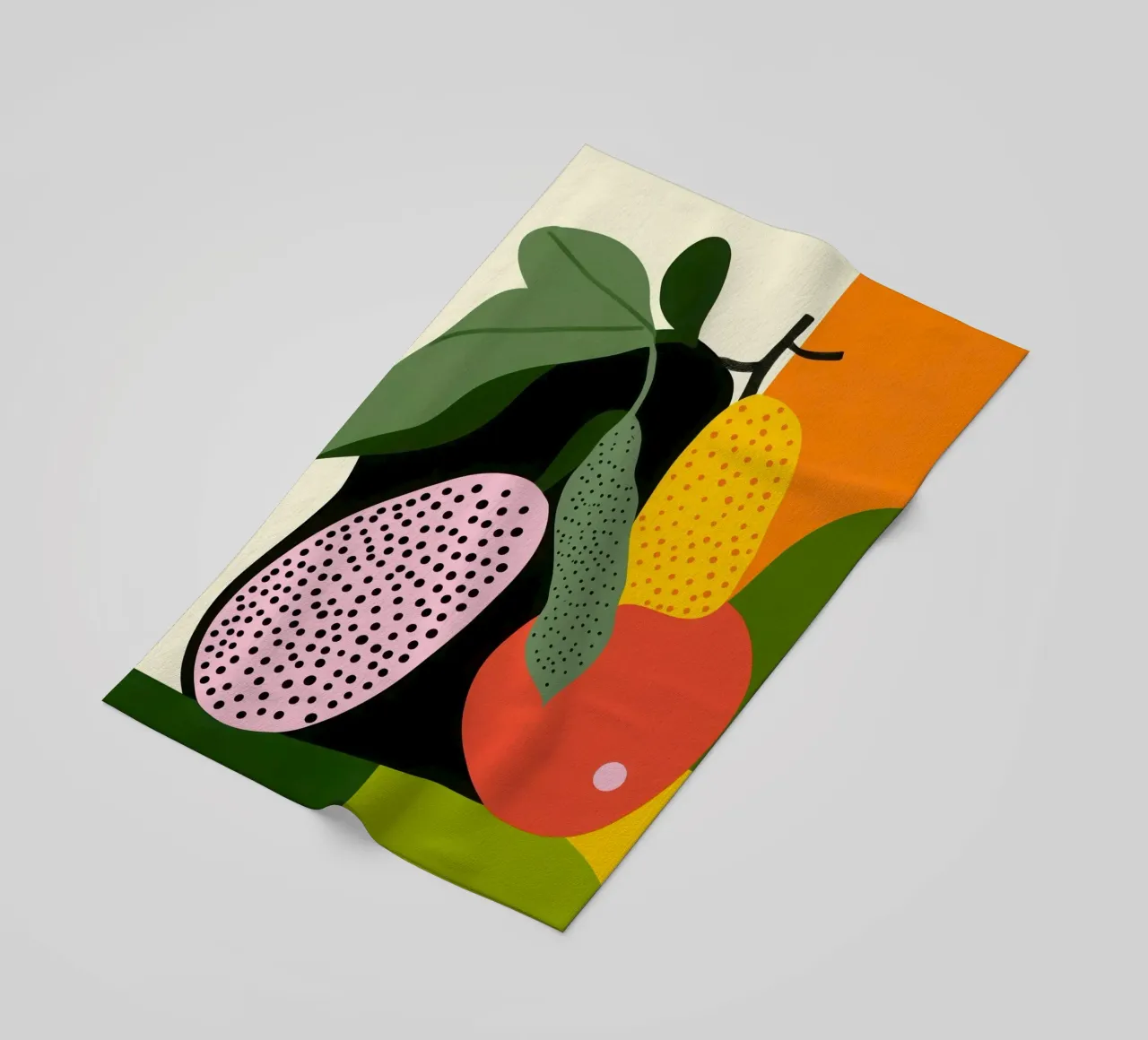 Fruity composition beach towel by Pop and Fruits - Affiches & posters