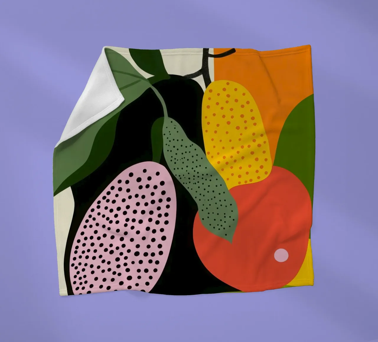 Fruity composition fleece blanket by Pop and Fruits - Affiches & posters