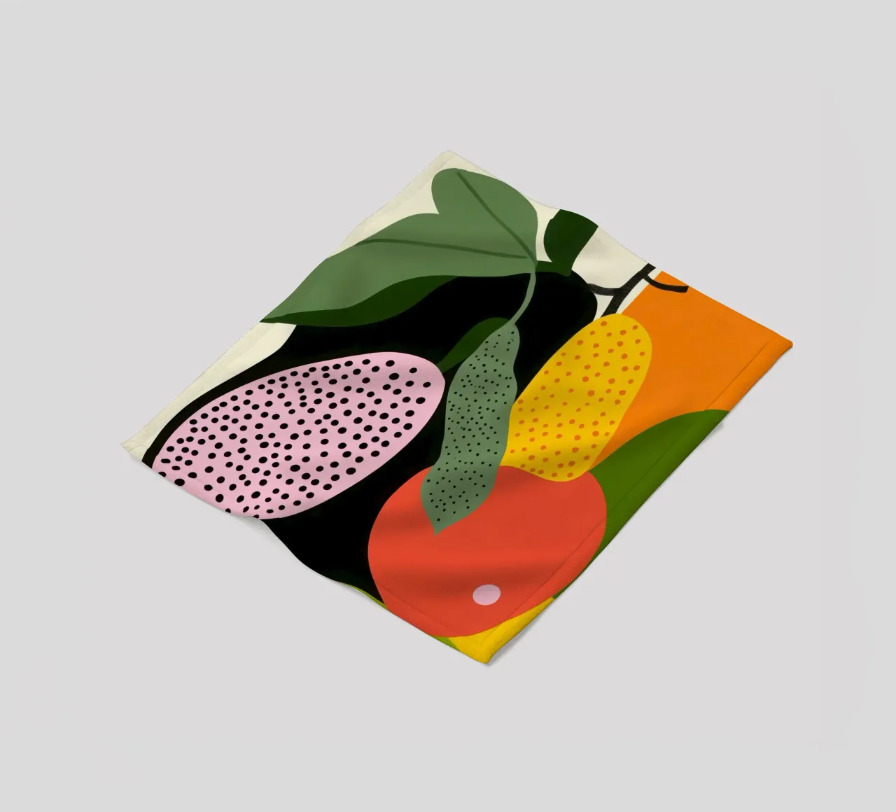 Fruity composition fleece blanket by Pop and Fruits - Affiches & posters