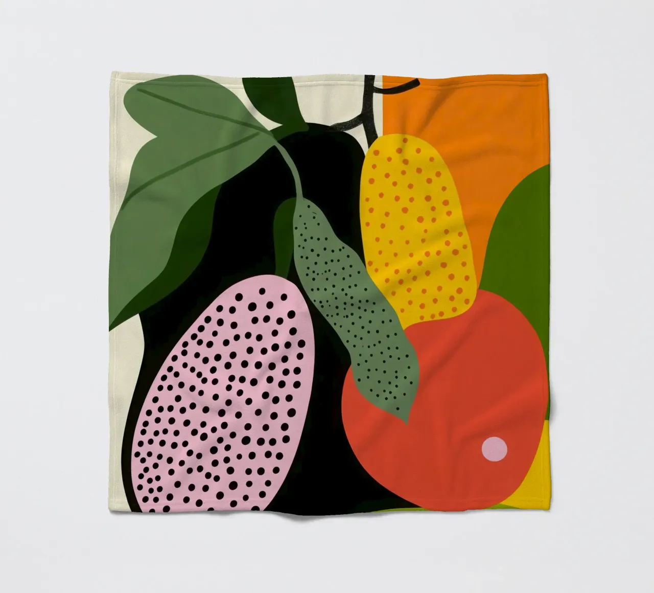 Fruity composition fleece blanket by Pop and Fruits - Affiches & posters